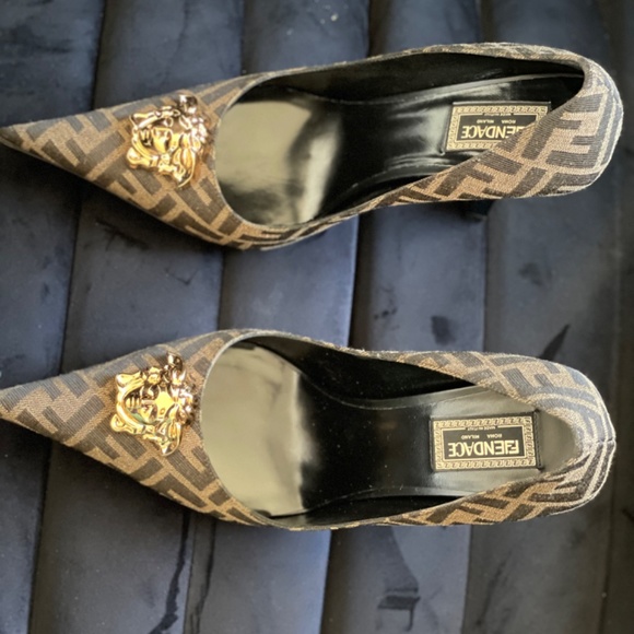 Fendi x Versace Collab Heels - Picture 4 of 10